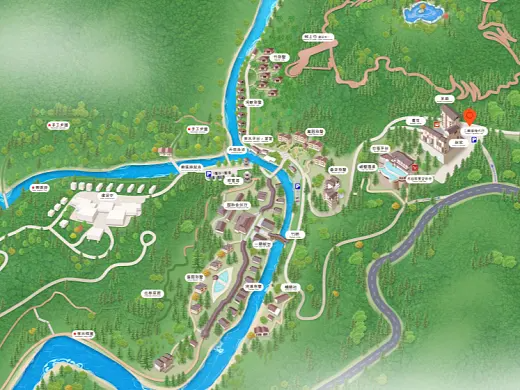 李沧结合景区手绘地图智慧导览和720全景技术，可以让景区更加“动”起来，为游客提供更加身临其境的导览体验。